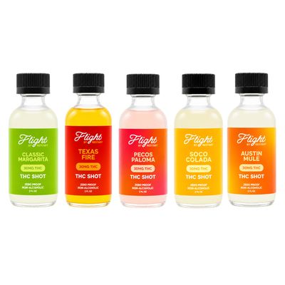 FLIGHT Delta 9 THC Beverage 30MG Cocktail Shots 5/pk