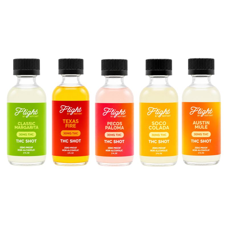 FLIGHT Delta 9 THC Beverage 30MG Cocktail Shots 5/pk