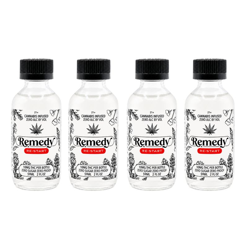 RESTART Remedy THC 10MG Infused Beverage Unflavored No Sugar 4/pack