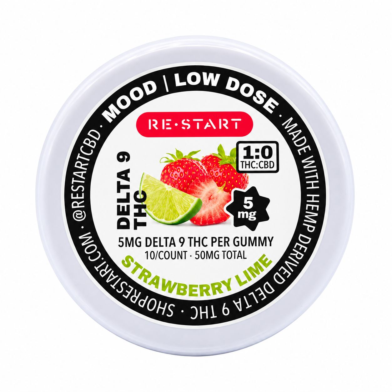 5MG THC Gummies - Strawberry Lime (10-ct)