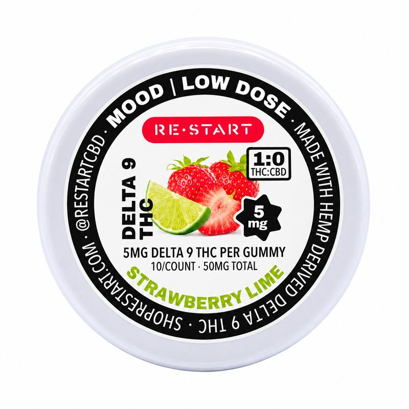 5MG THC Gummies - Strawberry Lime (10-ct)