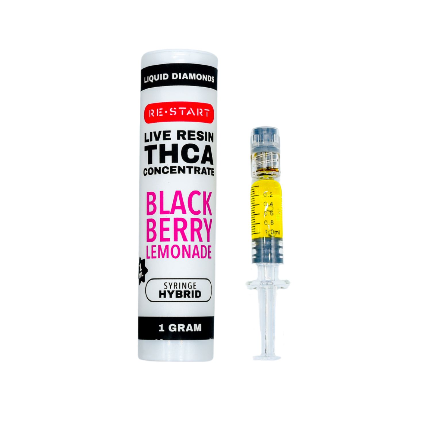 THCA Live Resin Dab Syringe (H) Blackberry Lemonade + Free Accessory *ATX Only, Size: 1ml/1G *ATX Only