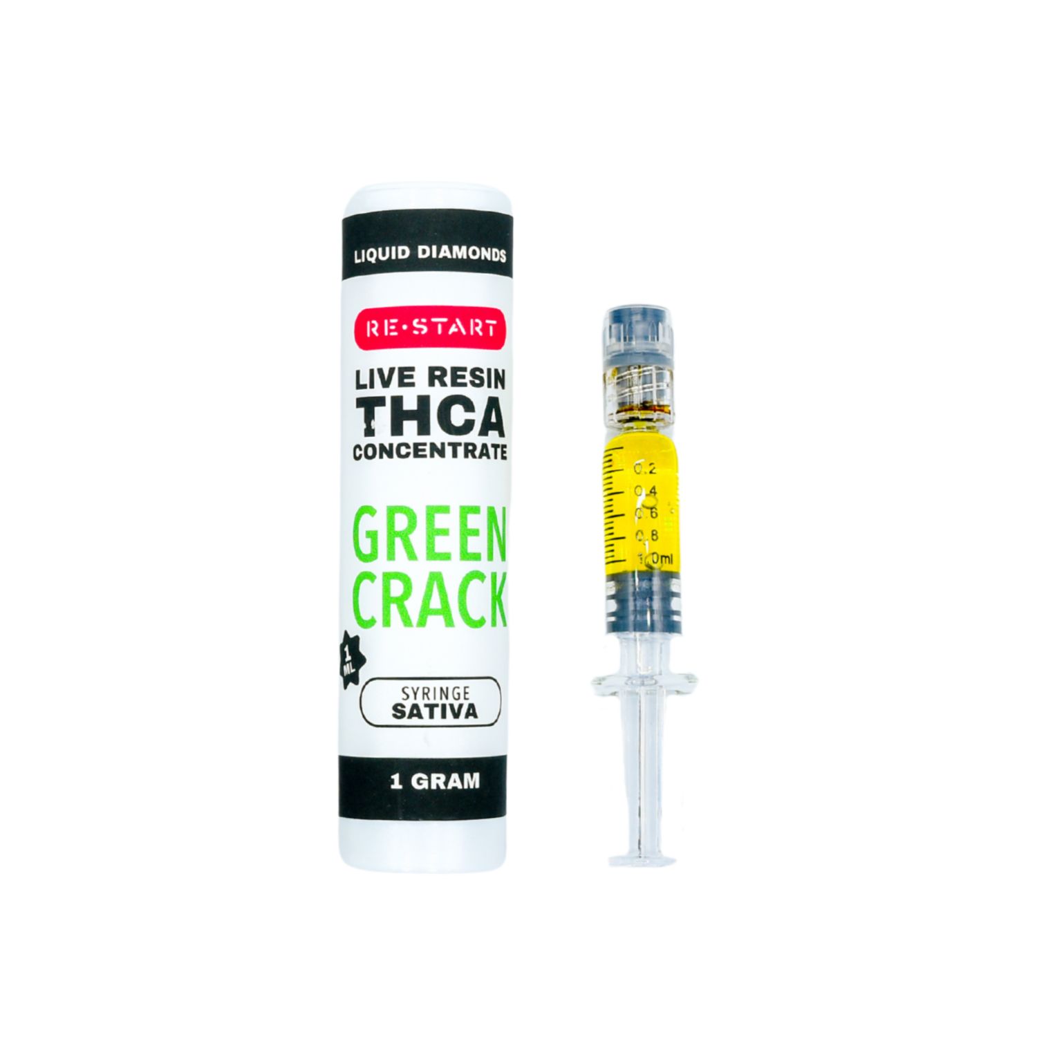 THCA Live Resin Dab Syringe (S) Green Crack + Free Accessory