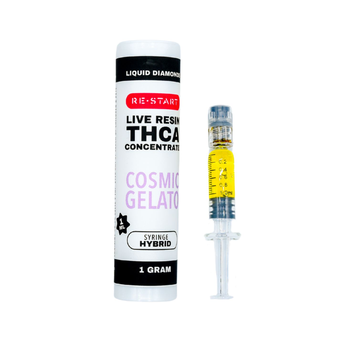 THCA Dab Syringe Cosmic Gelato (H) Live Resin, Size: 1ml/1G