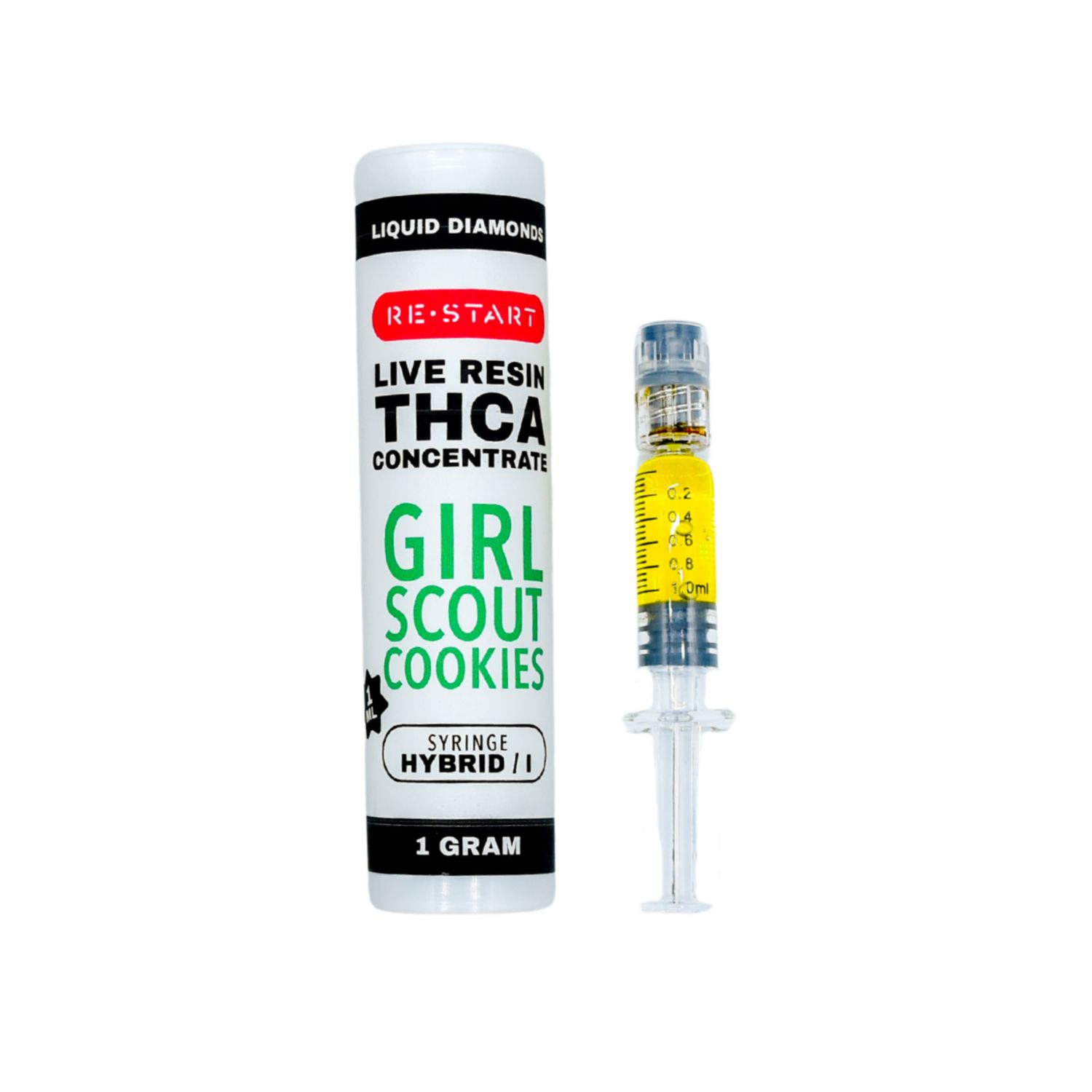 THCA Live Resin Dab Syringe (H) Girl Scout Cookies + Free Accessory, Size: 1ml/1G