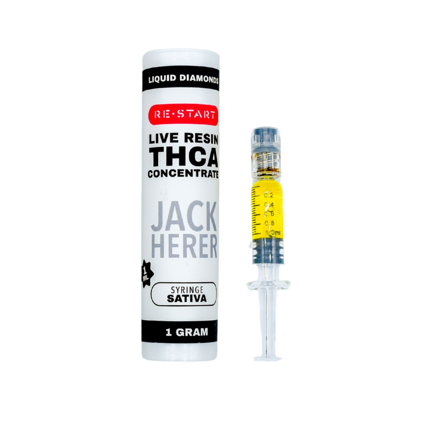 THCA Live Resin Dab Syringe (S) Jack Herer + Free Accessory, Size: 1ml/1G (Reg. Price $45)