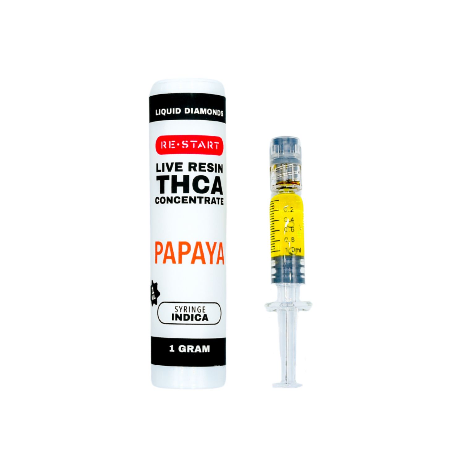 SAVE $5 - THCA Dab Syringe Papaya (I) Live Resin SAVE $5 - THCA Dab Syringe Papaya (I) Live Resin, Count: 1mL (Reg. Price $55)