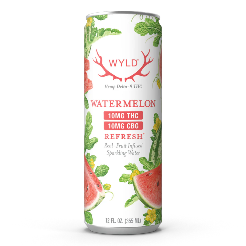 Wyld THC CBG 20mg Sparkling Water - Watermelon