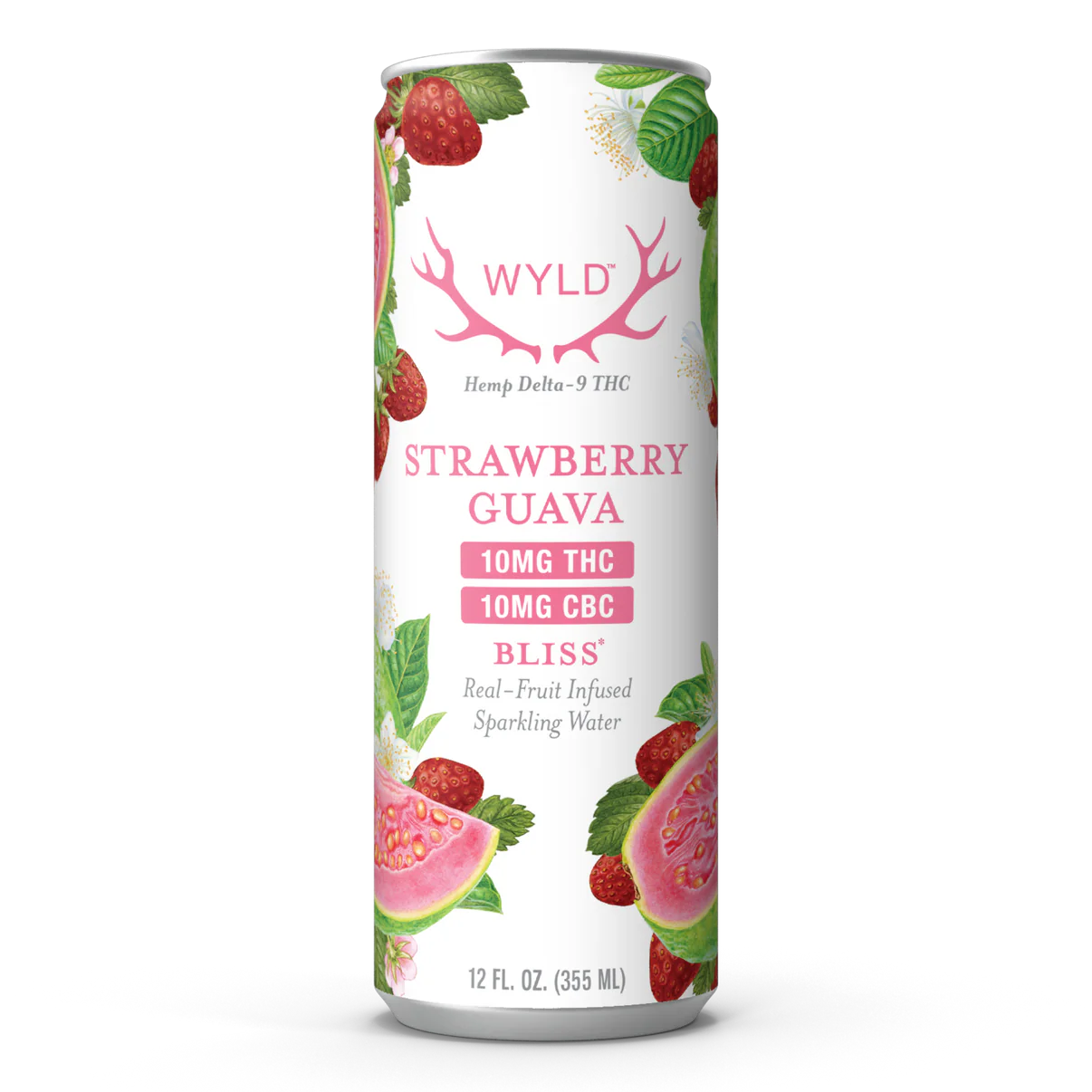 Wyld THC 10mg + CBC 10mg Strawberry Guava Sparkling Water Wyld THC 10mg + CBC 10mg Strawberry Guava Sparkling Water