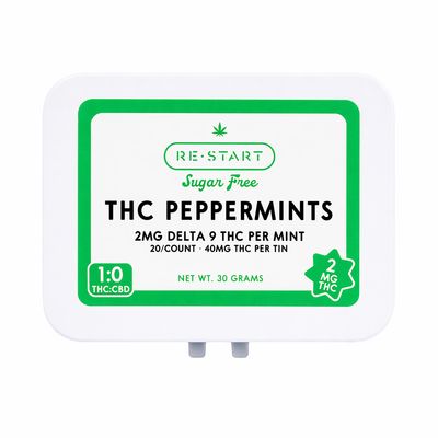 Sugar Free 2MG THC Peppermints (20-ct)