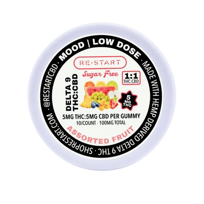 SAVE $10 - Sugar-Free Delta 9 THC CBD 10MG Fruit Gummies 10-ct