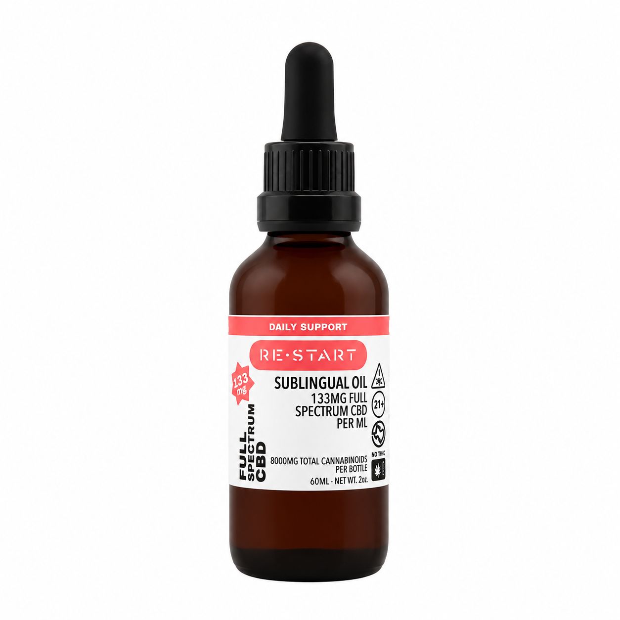 CBD Oil | Daily Support | Full Spectrum 60mL (8000mg) Online Only!