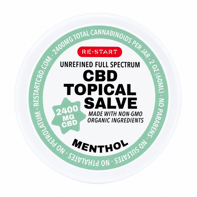 Raw Full Spectrum CBD Salve 2400MG - Menthol Ice