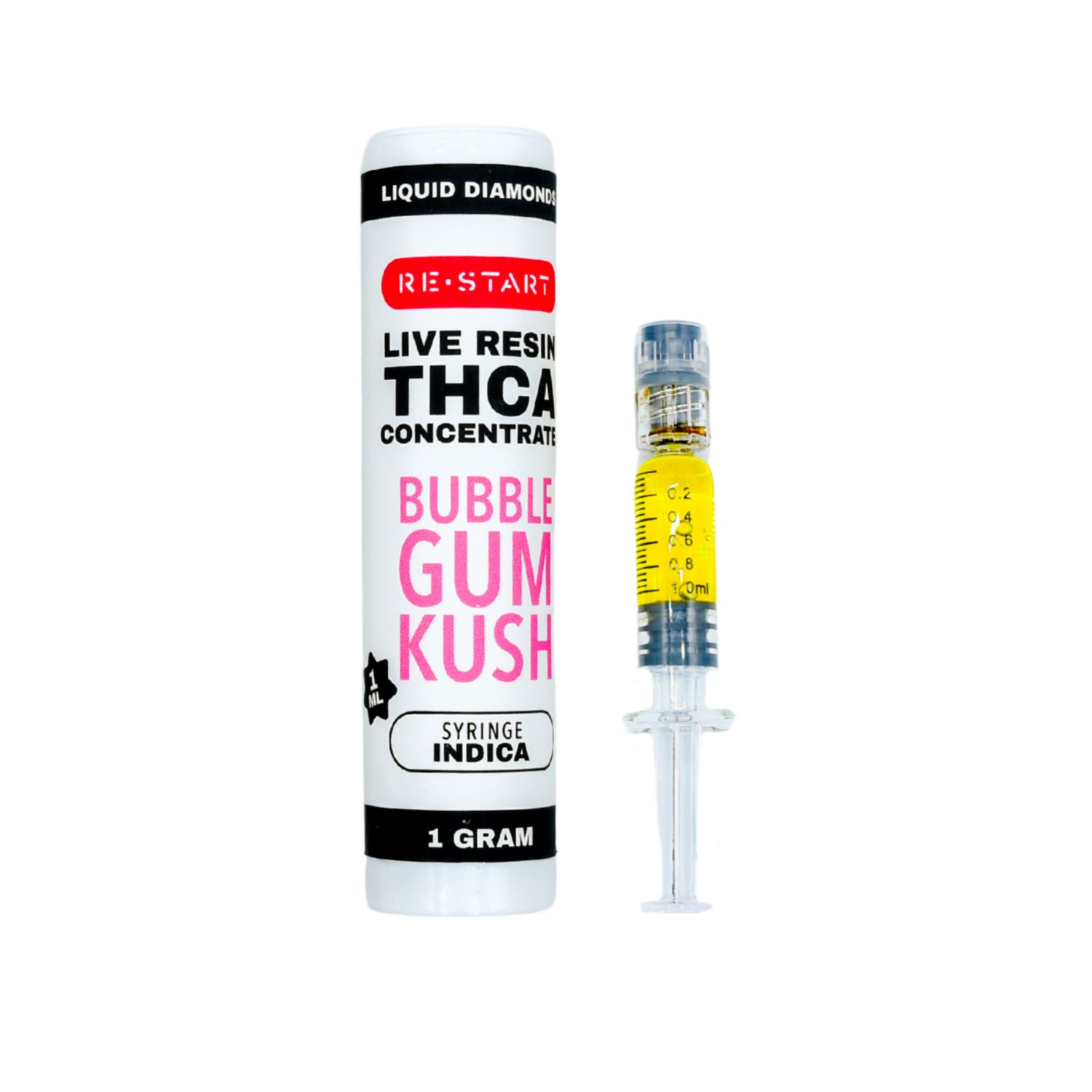 THCA Dab Syringe Bubblegum Kush (I) Live Resin + Free Accessory, Size: 1mL/1G (Reg. Price $45)