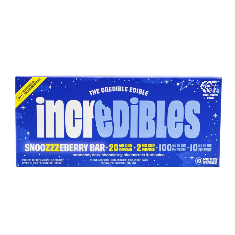 100MG  THC Incredibles Chocolate Bar