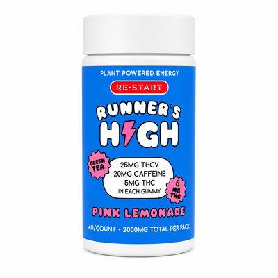 Runner's High Energy Gummies THCV + THC + Green Tea (Pink Lemonade)