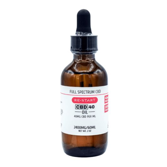 CBD Oil | Daily Support | Full Spectrum 60mL (2400MG), Size: 40mg/1mL