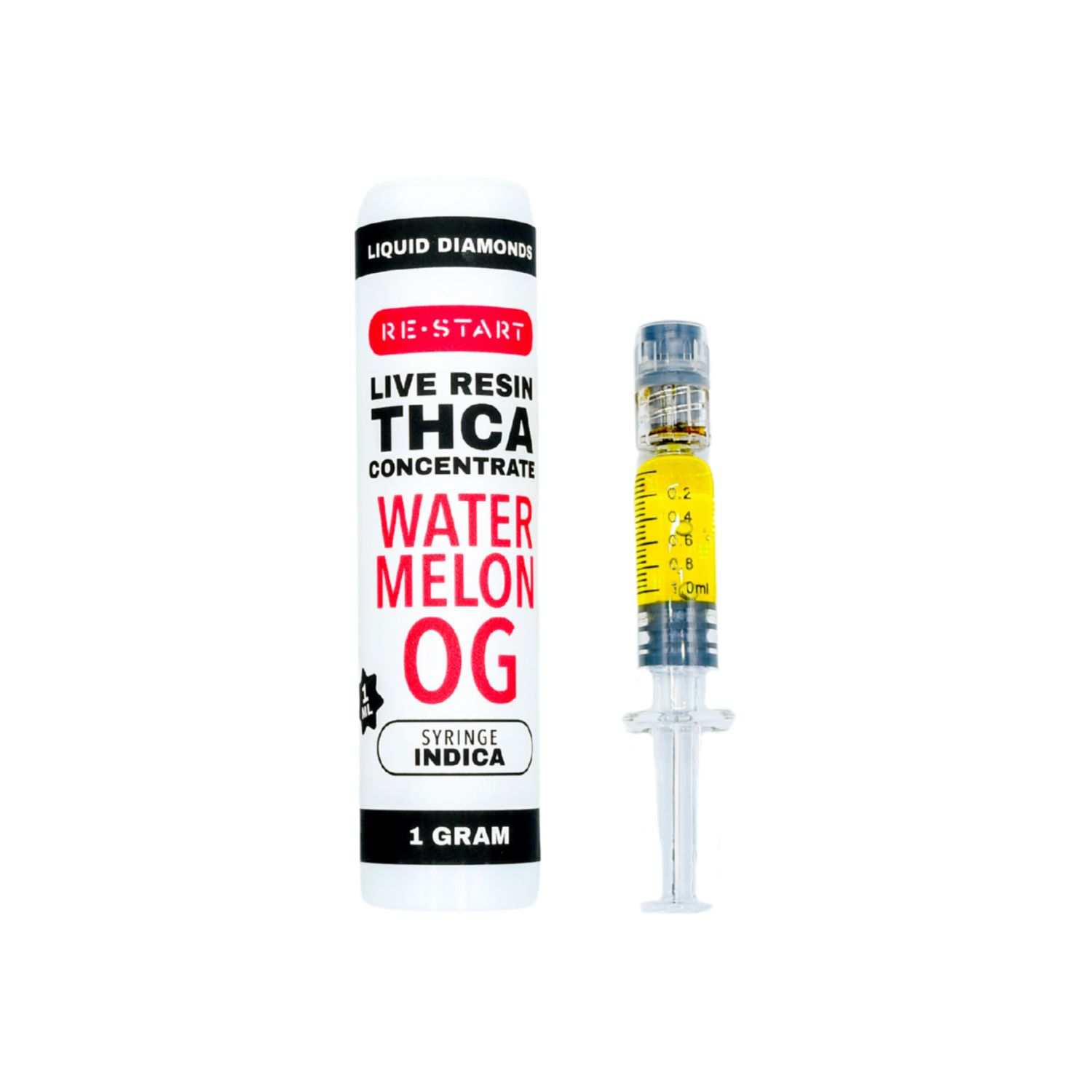 THCA Dab Syringe Watermelon OG (I)  Live Resin + Free Accesspory w/purchase, Size: 1ml/1G (Reg. Price $45)