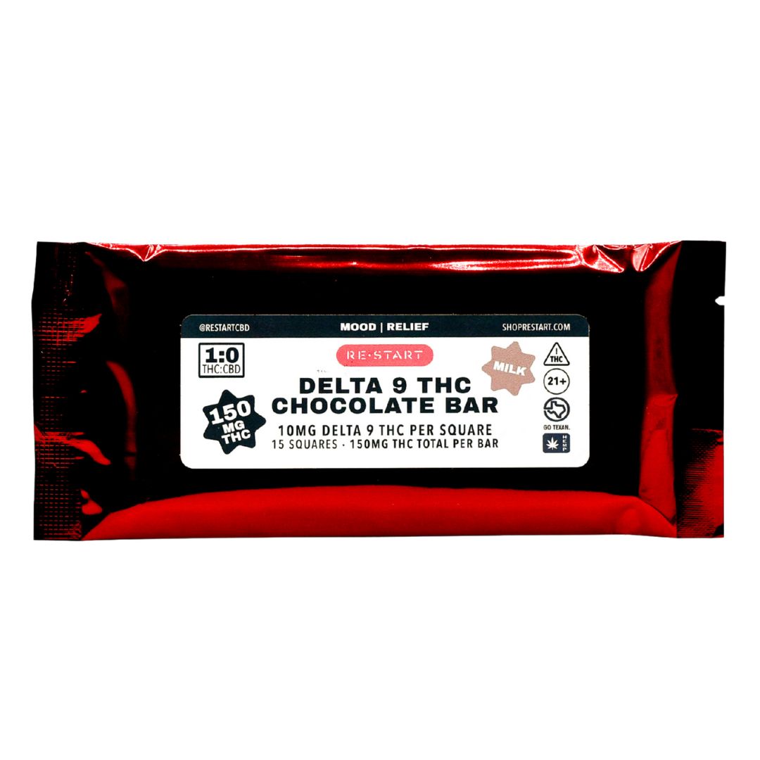 Delta 9 THC 150MG Chocolate Bar, Type of Chocolate: Milk