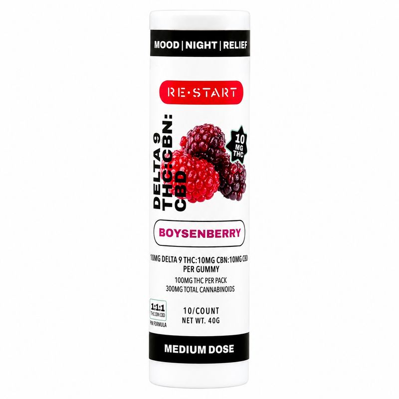 THC:CBN:CBD 30mg Bedtime Gummies - Boysenberry