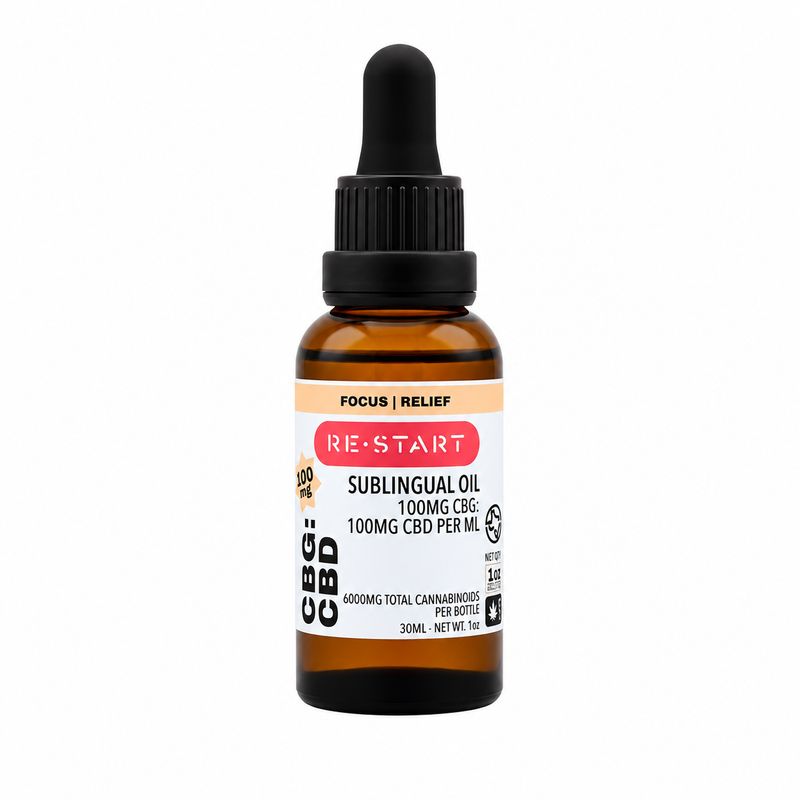 CBG CBD Oil 30mL 6000MG NO THC (1:1) *Save 20% Online Only