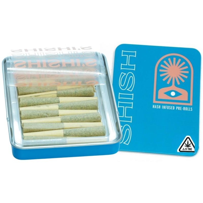 SHISH Hash Infused Pre-Rolls GMO x Lemon Kush Mints (I) 12/pk SHISH Hash Infused Pre-Rolls GMO x Lemon Kush Mints (I) 12/pk