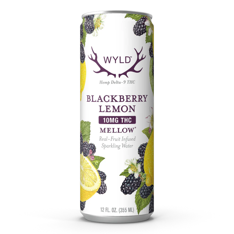 Wyld THC 10MG Sparkling Water Blackberry Lemon