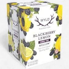 Wyld 10MG THC Blackberry Lemon Sparkling Water /Mellow
