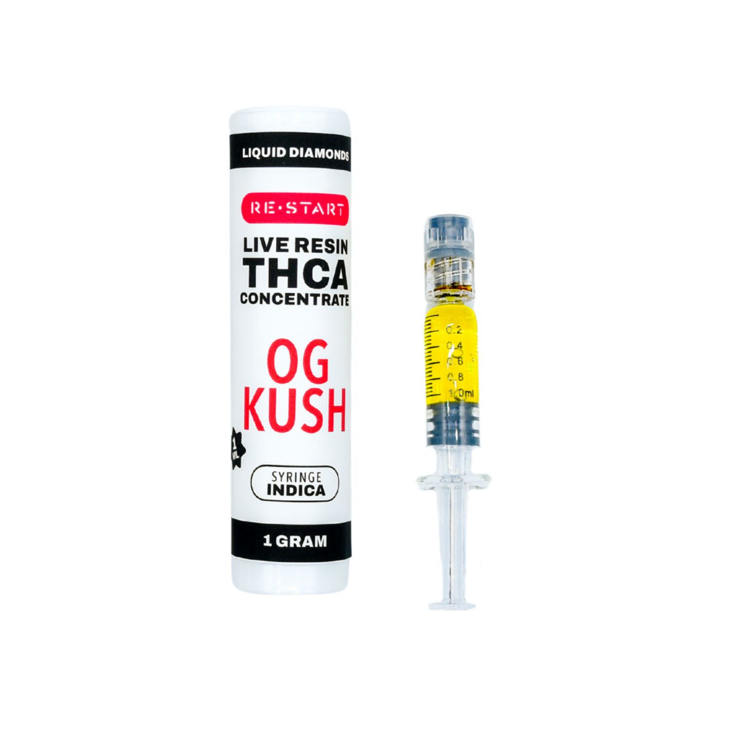 THCA Dab Syringe OG Kush (I) Live Resin, Size: 1ml/1G LC