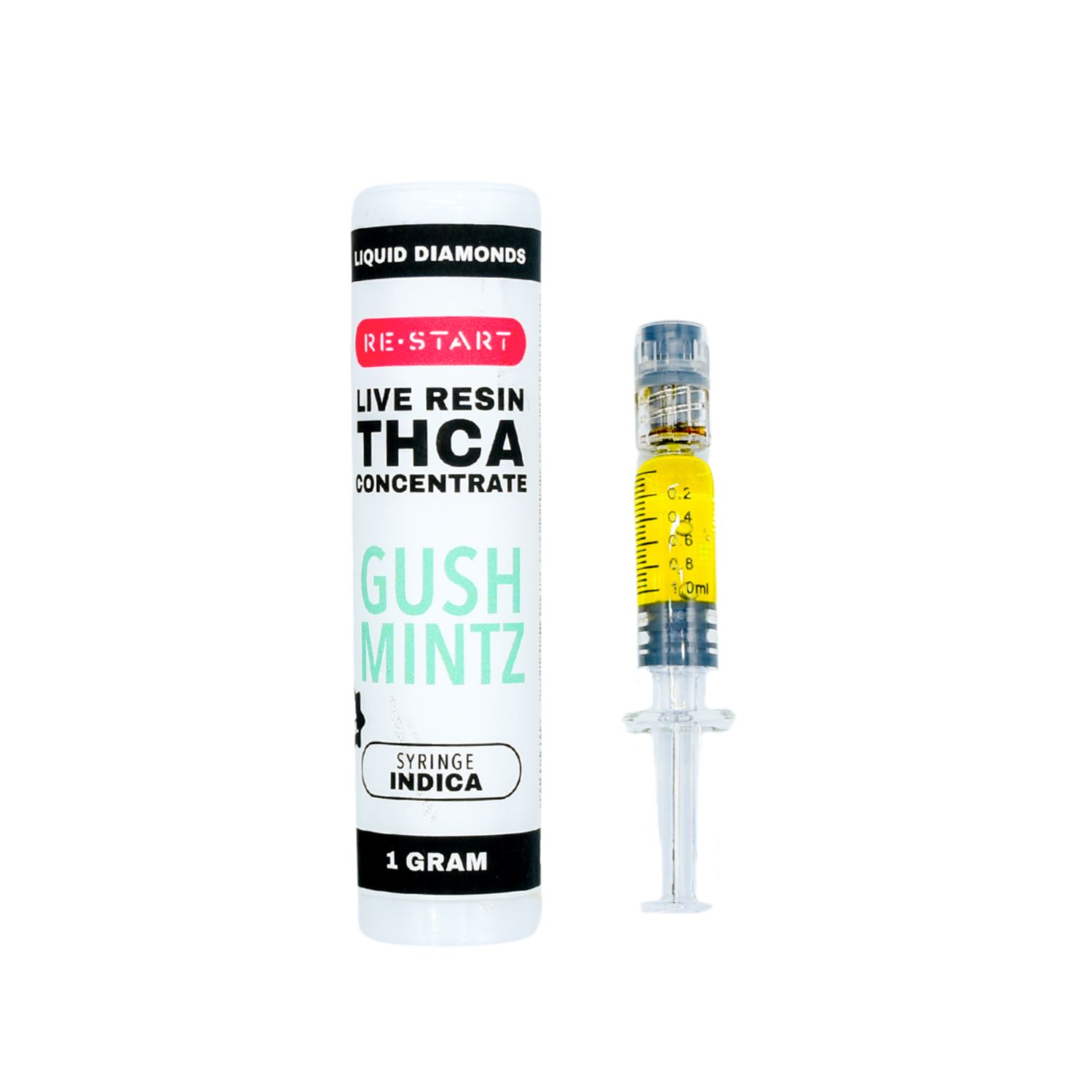 THCA Live Resin Dab Syringe (H/I) Gush Mintz + Free Accessory, Size: 1ml/1G (Reg. Price $50)
