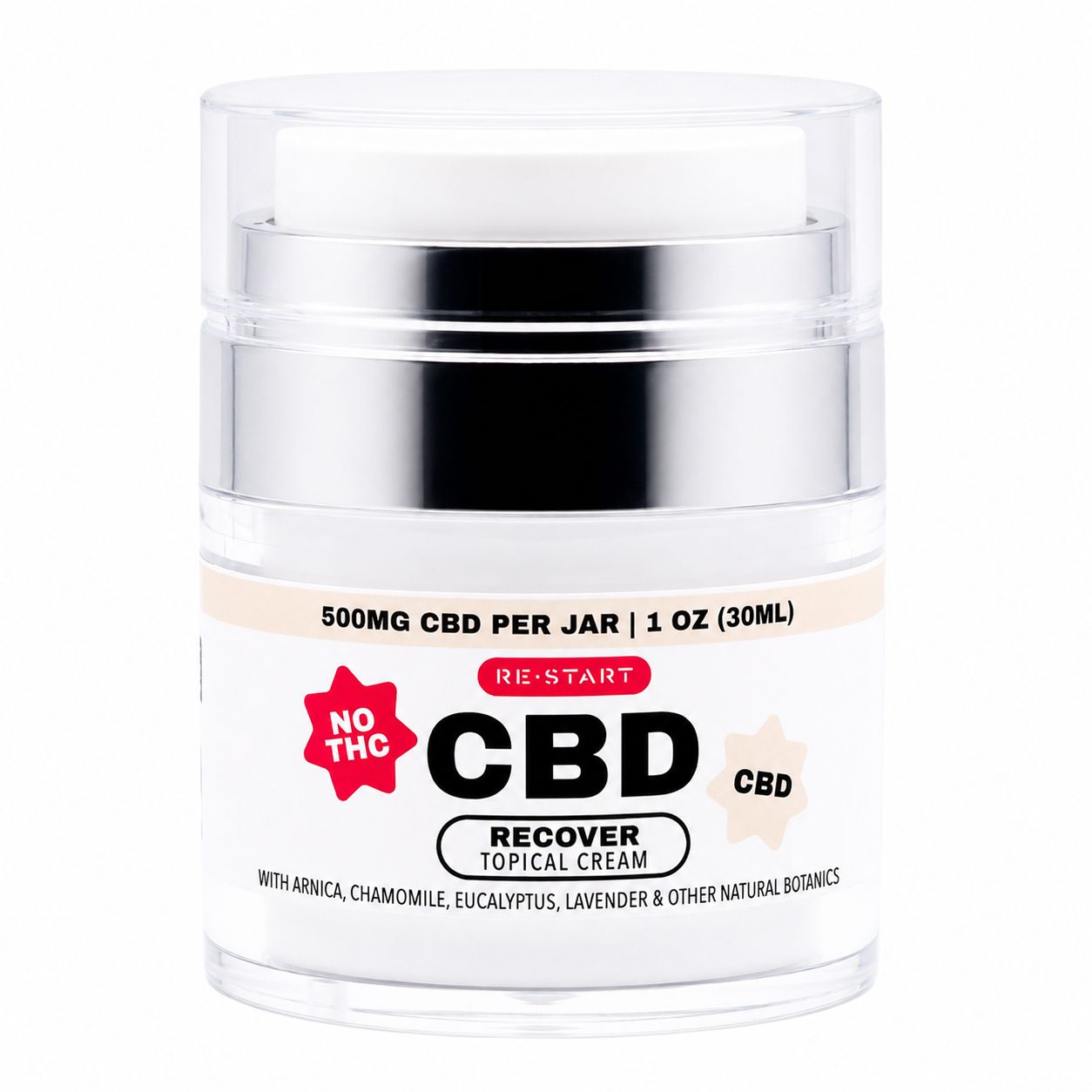 Recover CBD Topical Cream 1oz