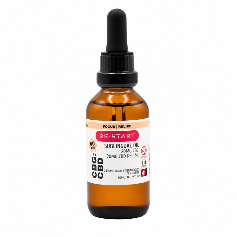 CBG CBD Oil 30mL NO THC (1:1)