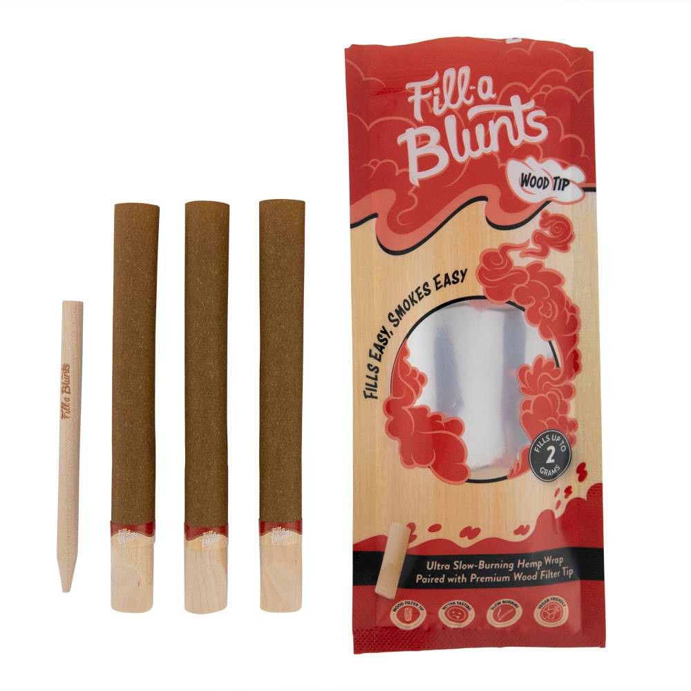 Fill-a-blunt Tubes 2G (3/pk), Flavor: Wooden Tips