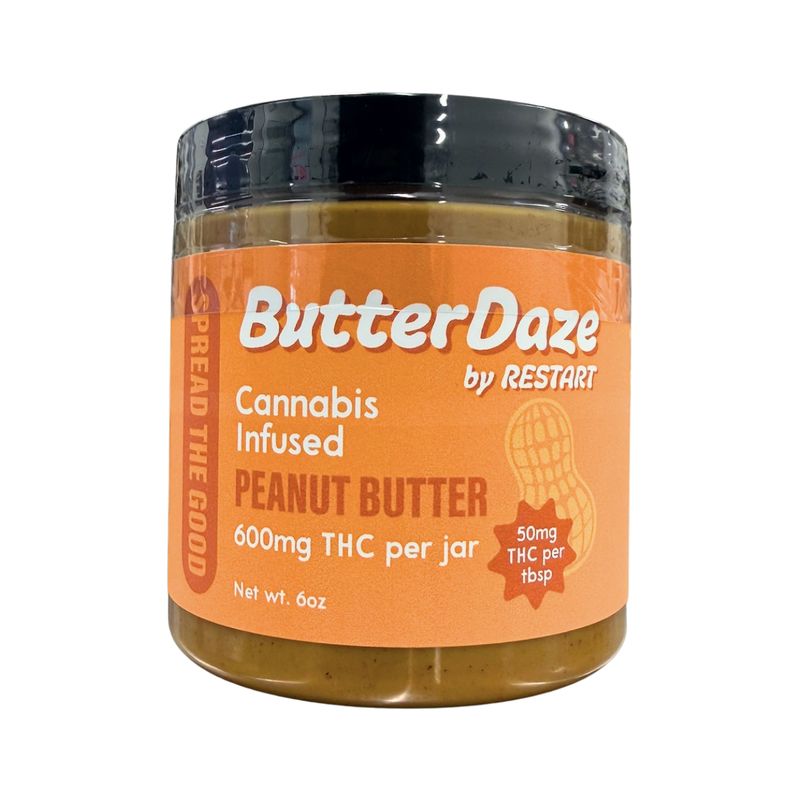 ButterDaze Delta 9 THC 600MG Peanut Butter 8oz