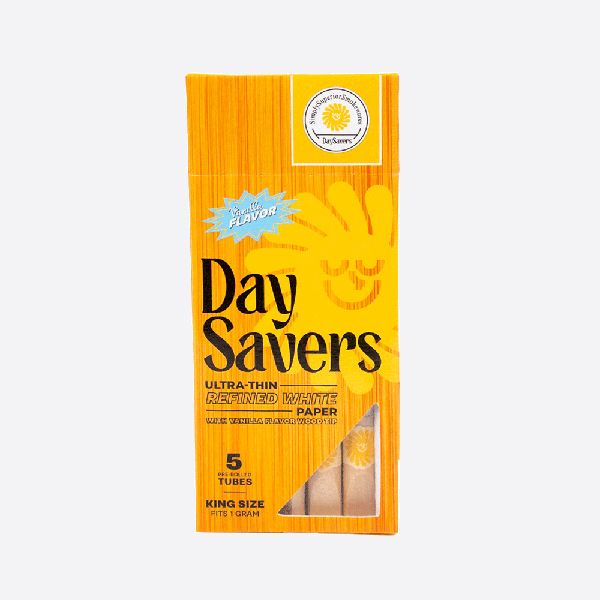 DaySavers 1 Gram King Size Pre Rolled Tubes w/Wood Tips 5/pk *ATX Only