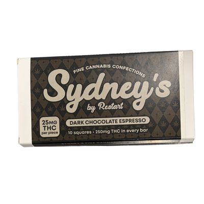 Sydneys Delta 9 THC 250MG Chocolate Bars