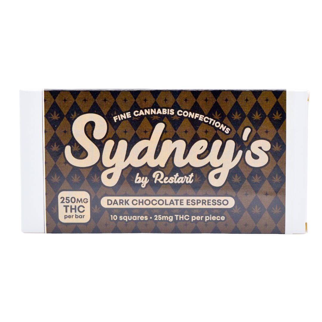 Sydney's Delta 9 THC 250MG Chocolate Bars, Flavor: Dark Espresso