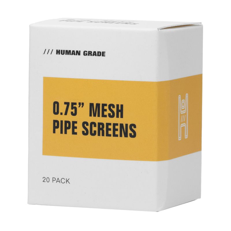 Human Grade .75" Mesh Pipe Screens 20/pk Human Grade .75" Mesh Pipe Screens 20/pk