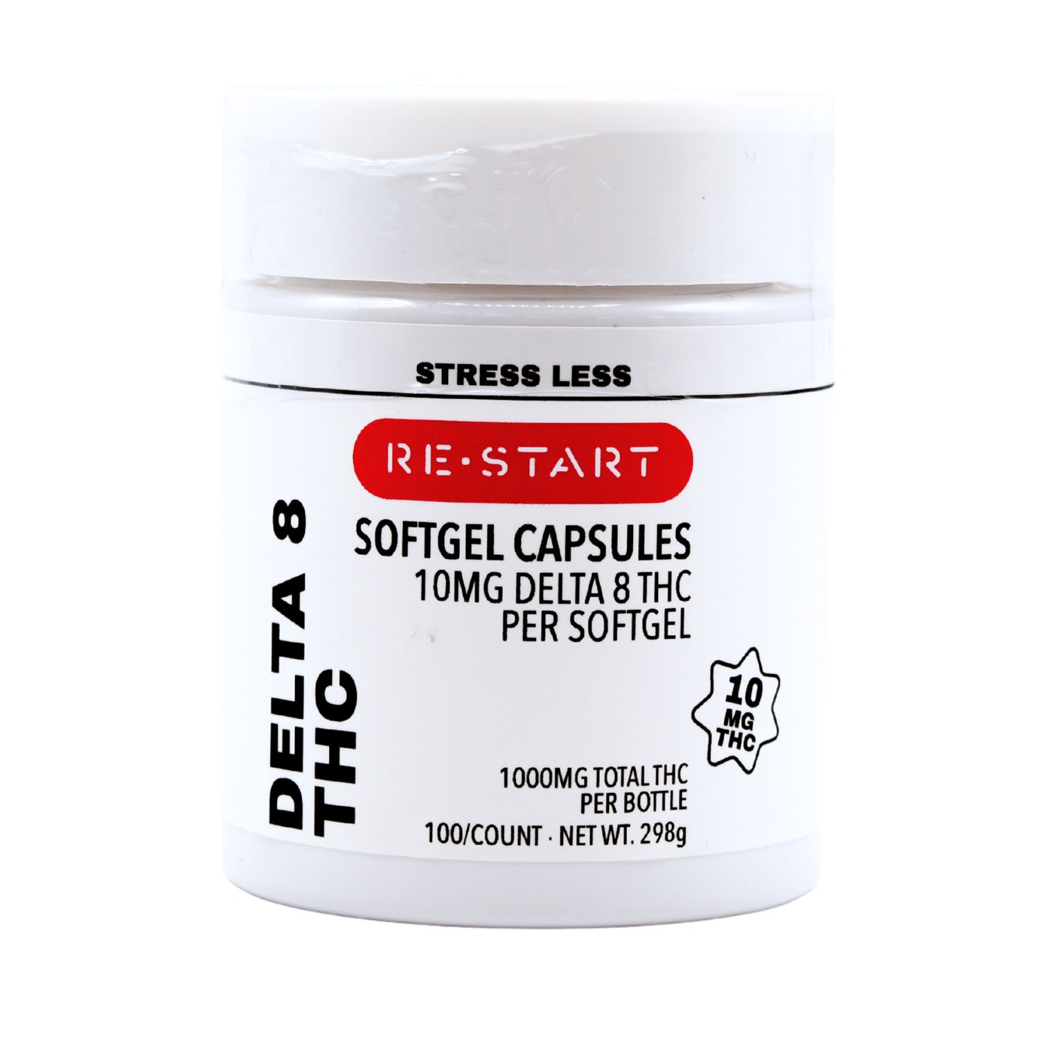 Delta 8 THC Capsules 10MG 100-ct (1000mg)