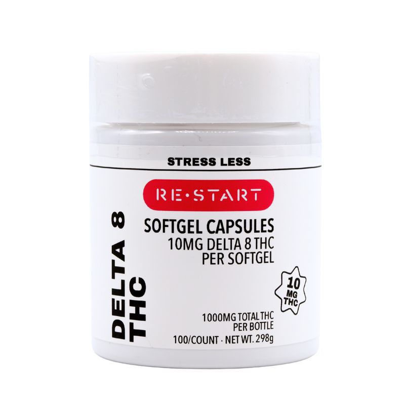 Delta 8 THC Capsules 10MG 100-ct (1000mg)