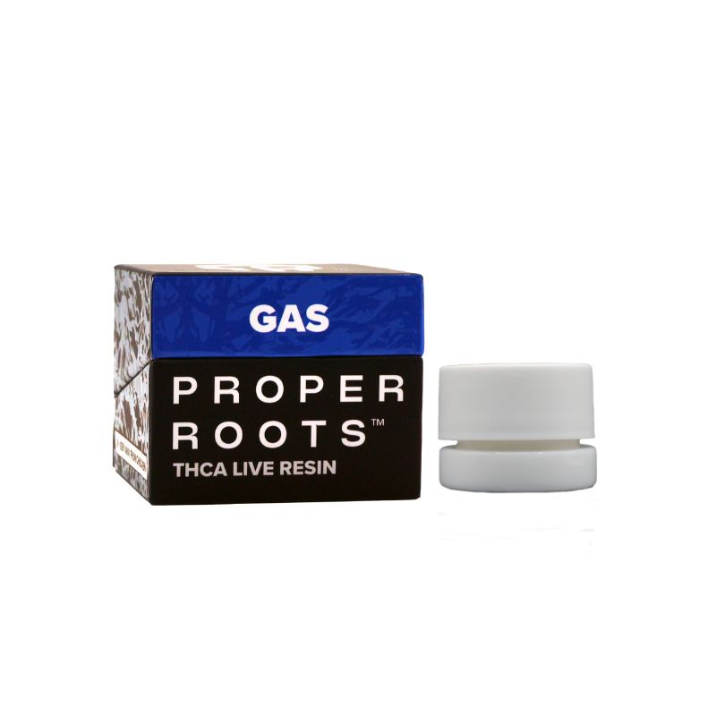 SPECIAL ORDER: Proper Roots THCA Live Resin Badder 1G (Case of 6), Flavor/Strain: GAS (H) Jet Fuel