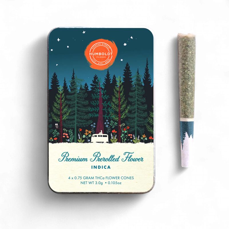 PRE-ORDER: Humboldt THCA Premium Pre-Rolls 4/pk (Case of 16) MSRP $400)
