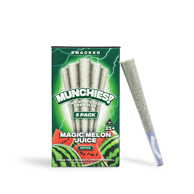 Munchies THC-P Infused 1G Pre-Rolls 5/pk Munchies THC-P Infused 1G Pre-Rolls 5/pk