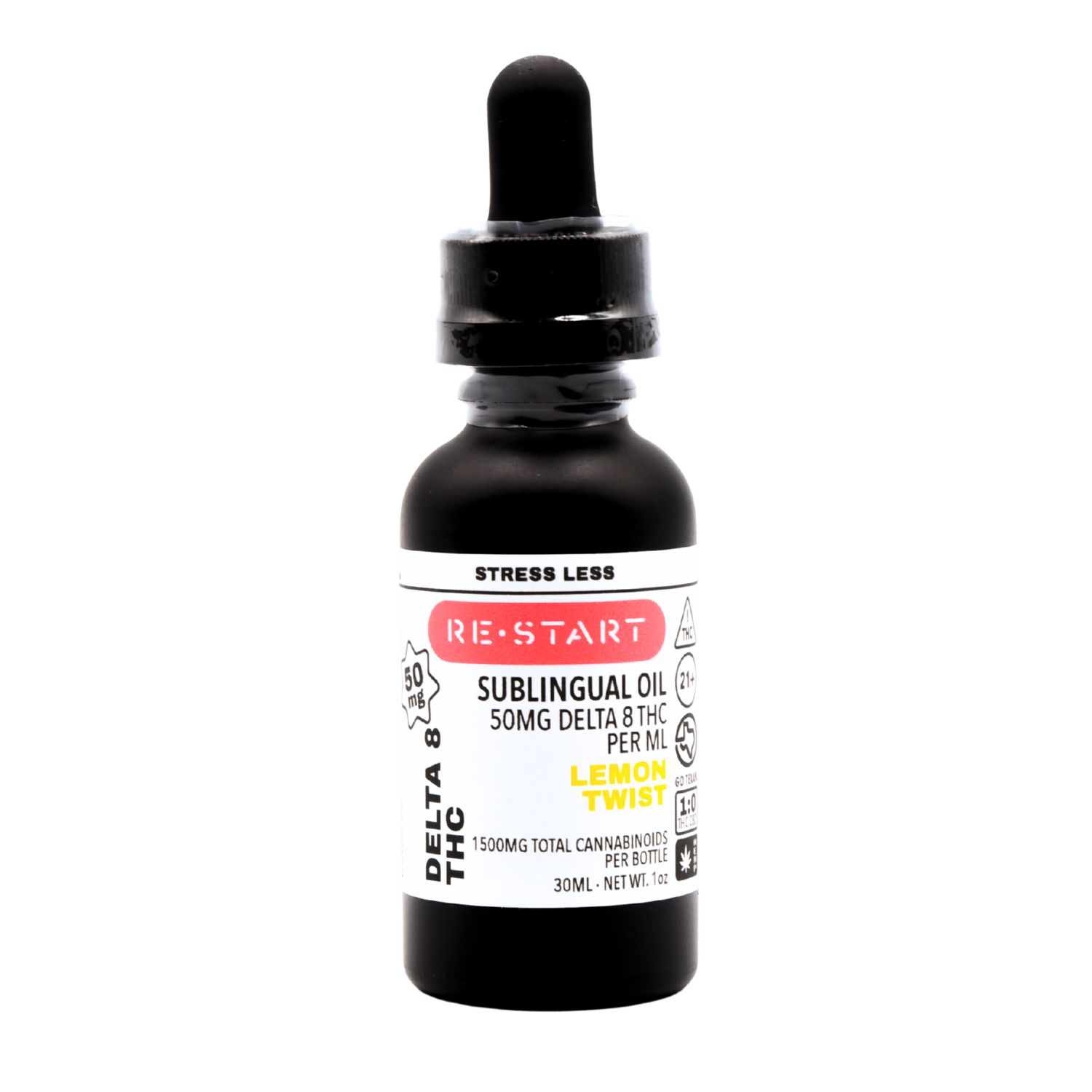 Premium Delta 8 THC Oil 1500mg 30mL Lemon Twist