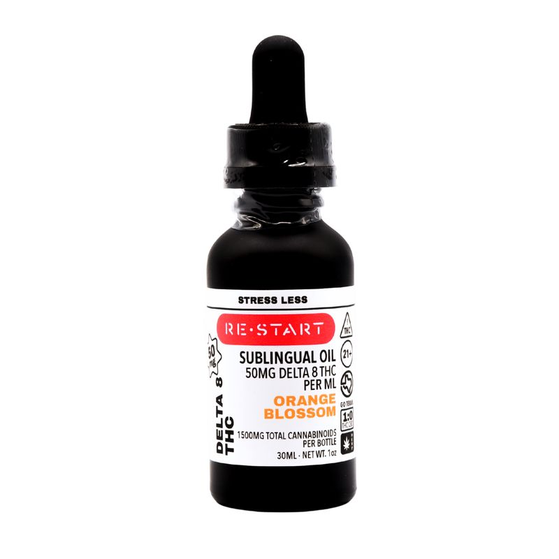 Premium Delta 8 THC Oil 1500mg 30mL Orange Blossom
