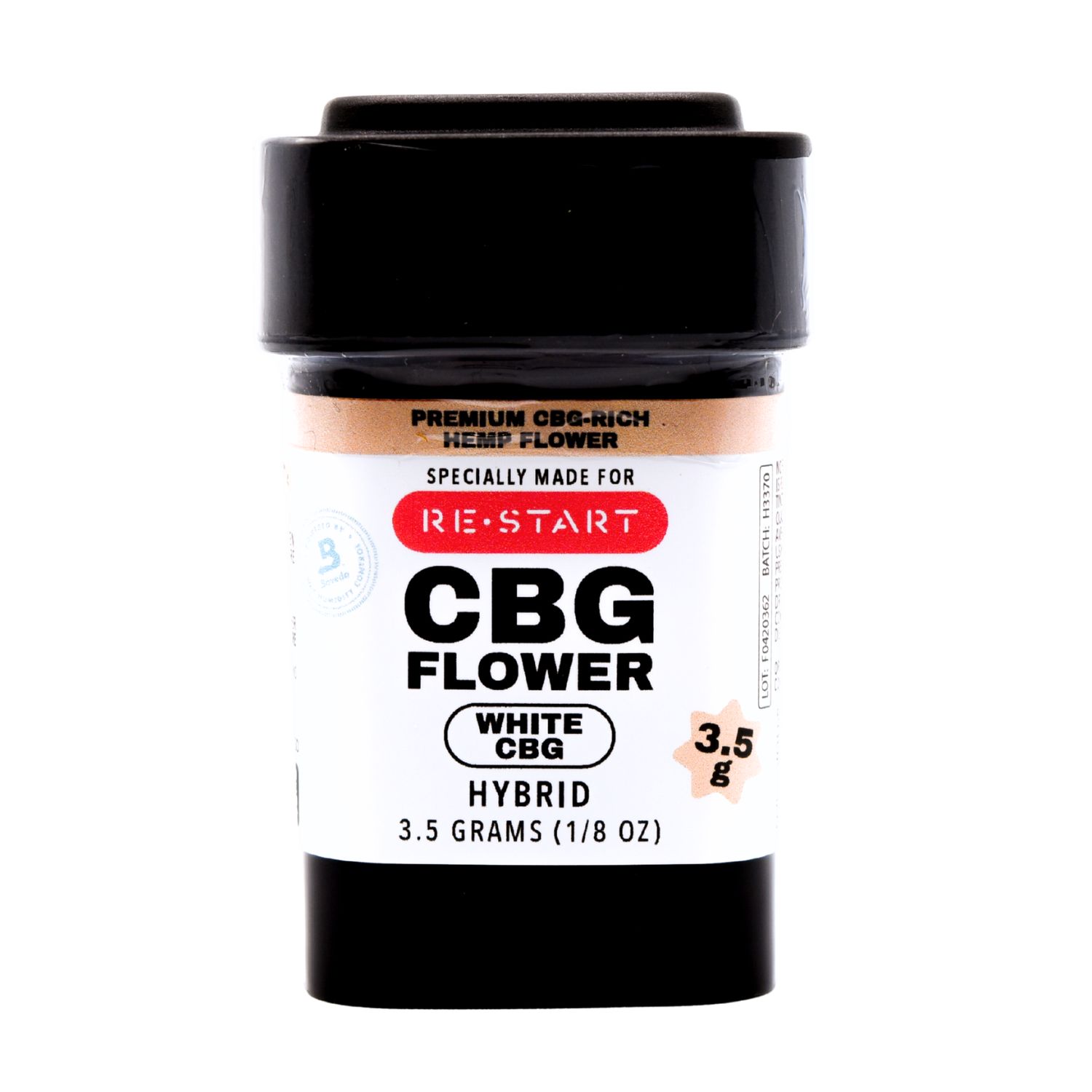 CBG Flower (H) (Total THC Compliant), Grams: 3.5G + Boveda