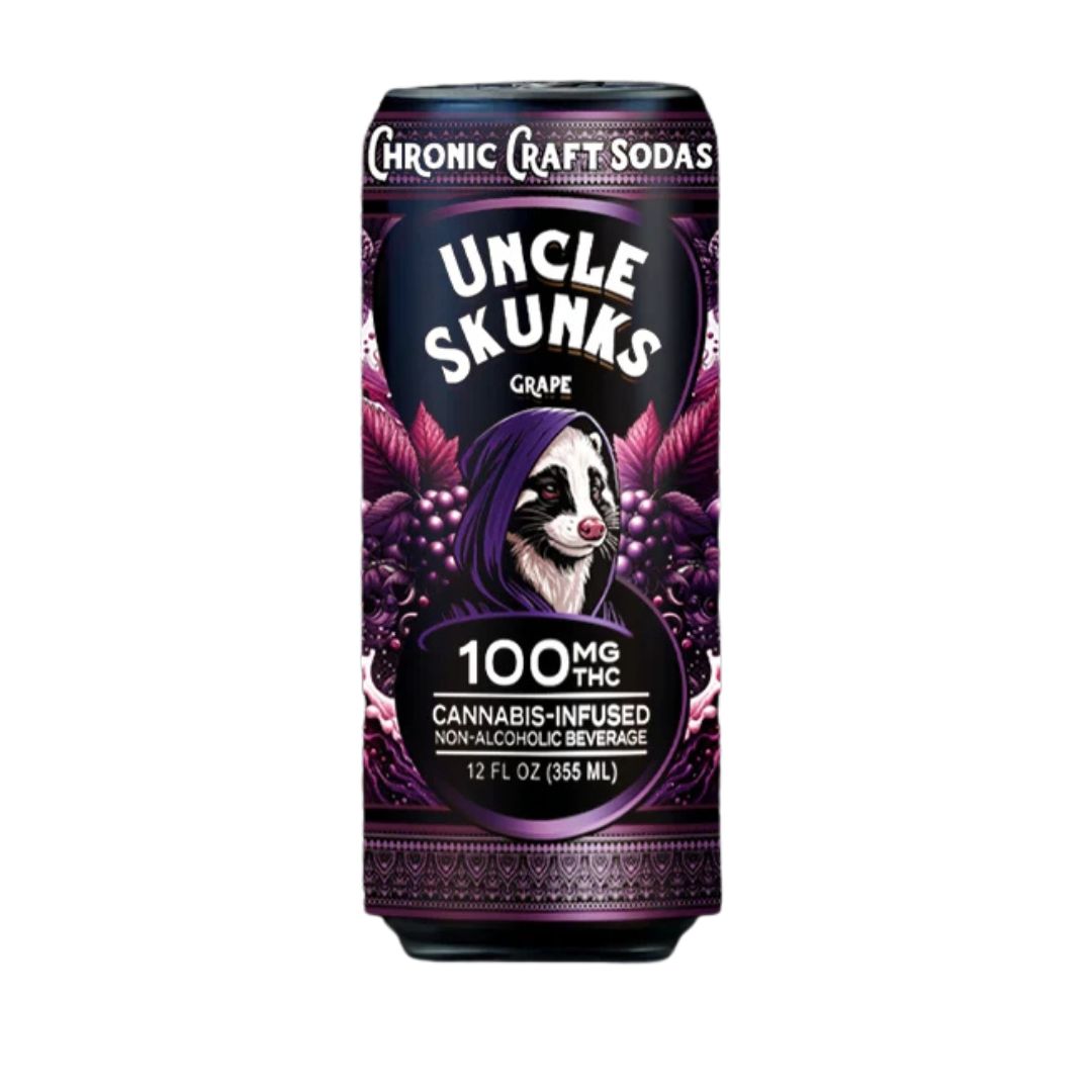 Uncle Skunks Chronic Craft Soda 100 MG THC - Grape*