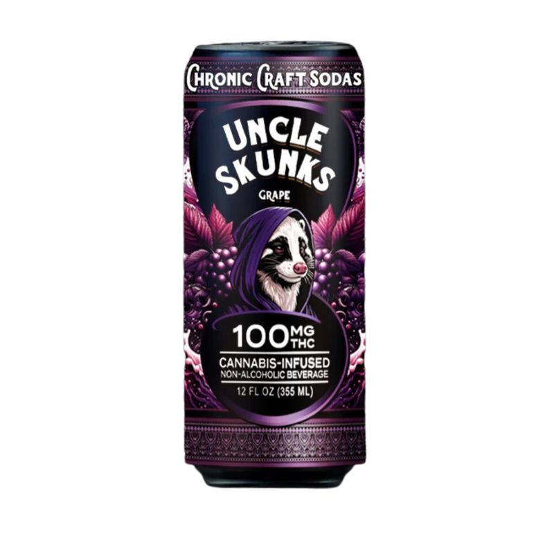 Uncle Skunks Chronic Craft Soda 100 MG THC - Grape*