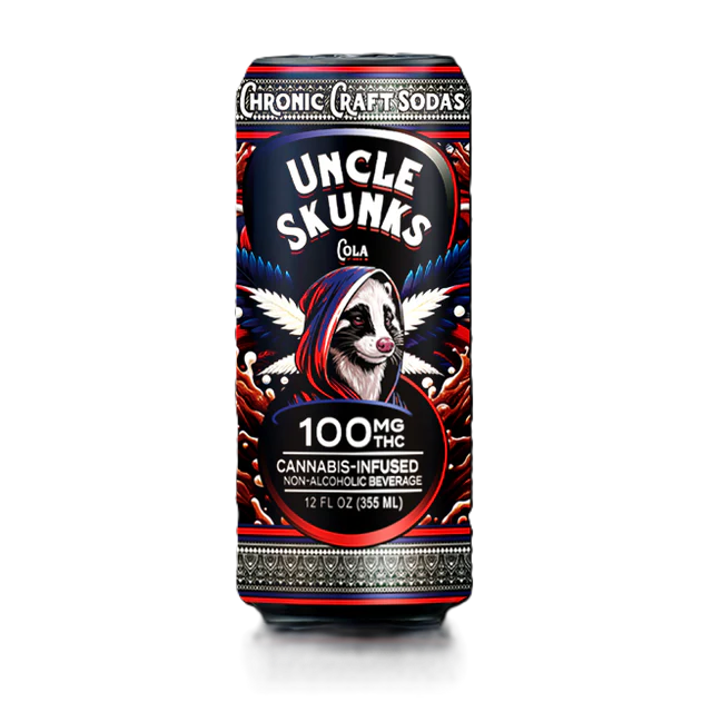 Uncle Skunks Delta 9 THC 100MG Craft Soda 12oz Cola