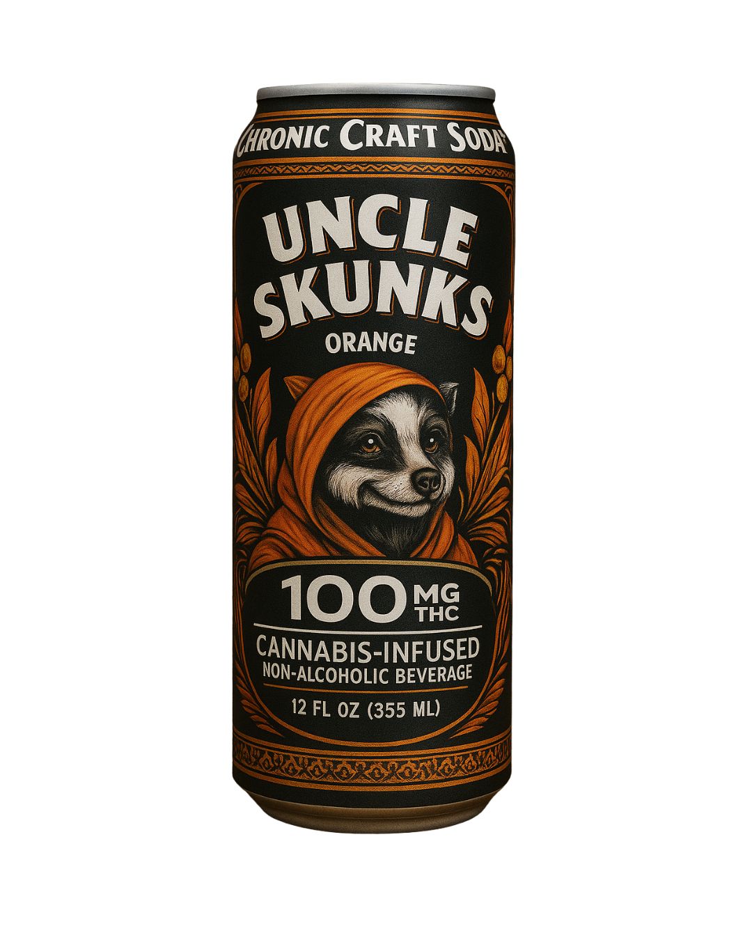 Uncle Skunks Delta 9 THC 100MG Craft Soda Orange